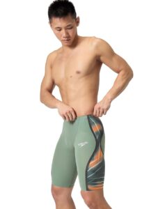 Speedo Fastskin LZR Pure Intent 2.0 High Waisted Jammer - Green / Orange