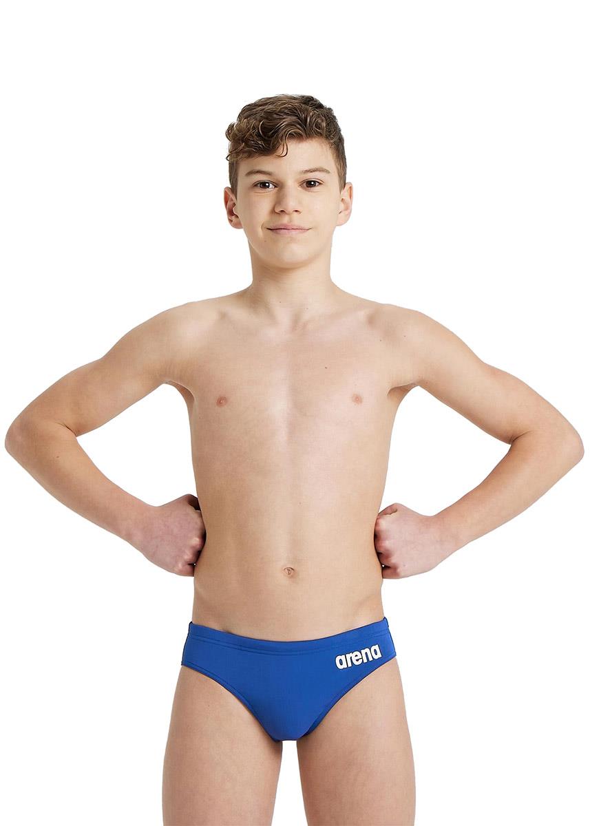 Arena Boy's Team Solid Swim Briefs - Royal Blue / White-623914