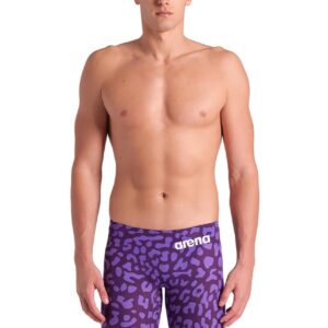 Arena Powerskin Carbon Air² Limited Edition Leopard Skin Jammer - Violet