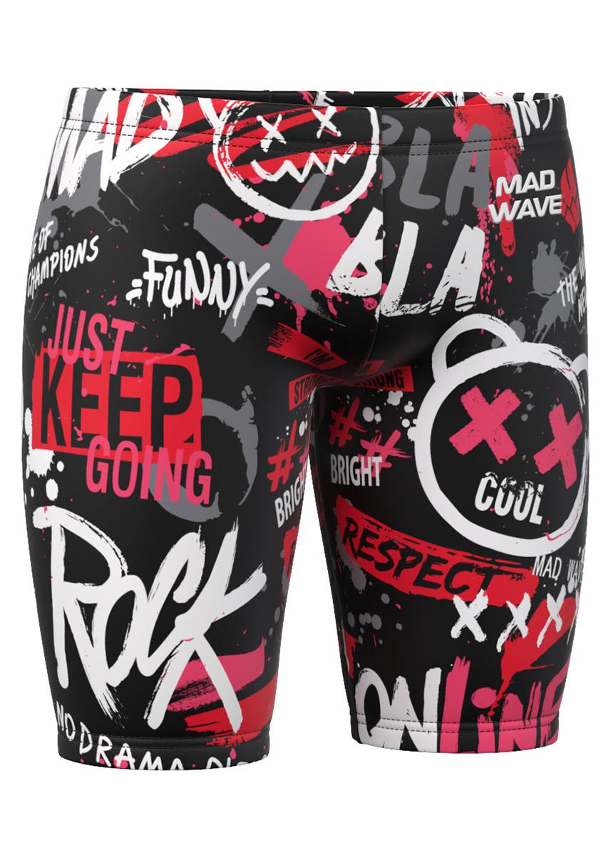 Mad Wave Drive PBT H1 Low-waist Jammers - Black / Multi-623720