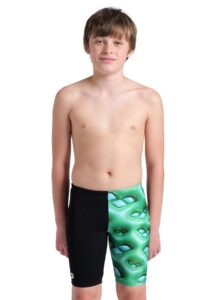 Arena Boy's Foam Jammers - Black / Green