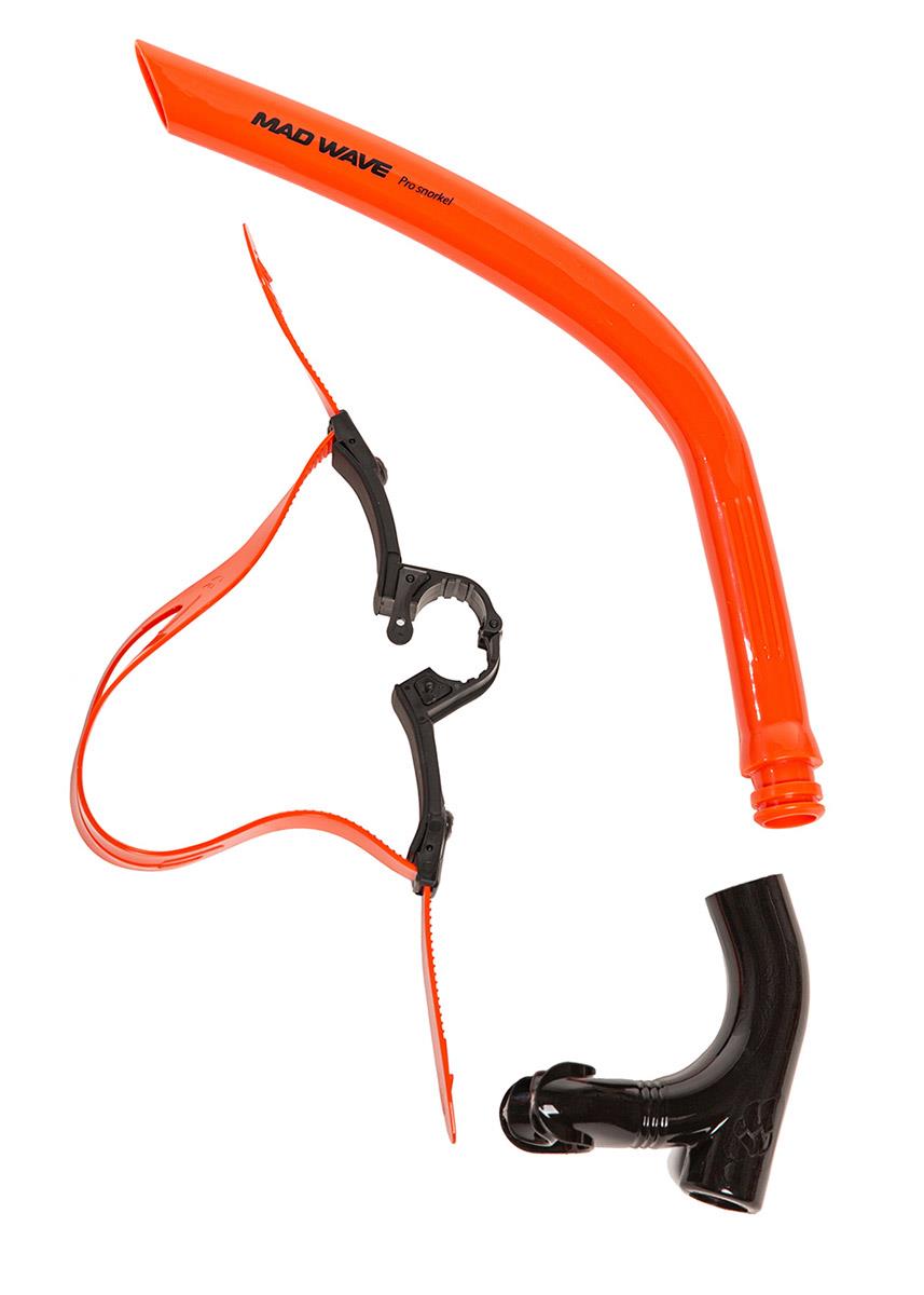 Mad Wave Pro Snorkel - Orange-brand