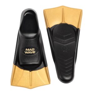 Mad Wave Training Fins - Black / Gold
