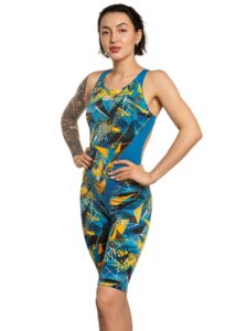 Mad Wave PBT H2 Openback Kneesuit - Blue / Multi