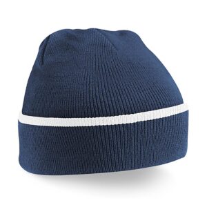Beechfield Teamwear Beanie - French Navy / White