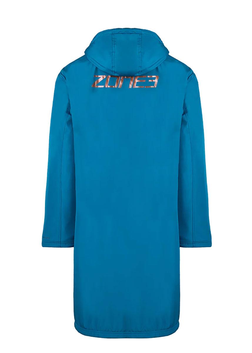 Zone3 Recycled Parka Robe - Teal/Cream/Copper-brand