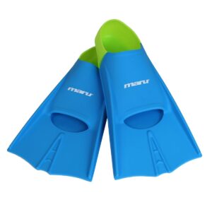 Maru Short Blade Fins - Blue/Lime