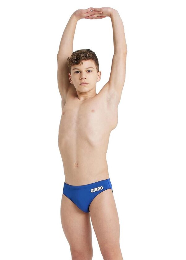 Arena Boy's Team Solid Swim Brief - Royal Blue / White
