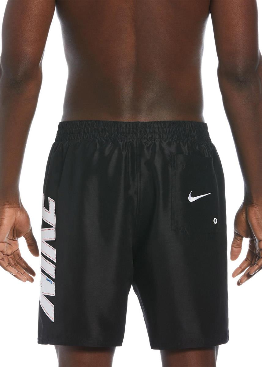 Nike Men's Big Block 7" Volley Shorts - Black-brand