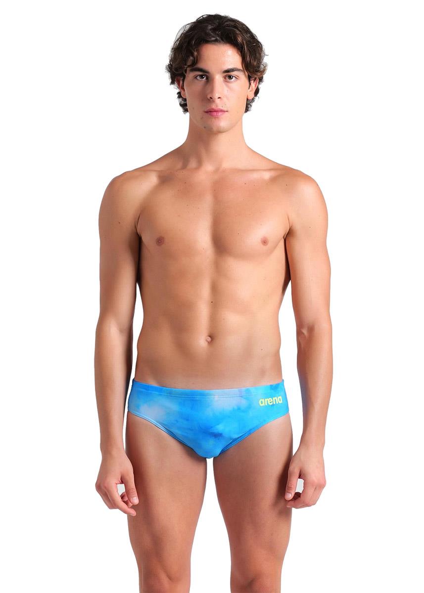 Arena Tie-Dye Allover Briefs - Blue / Multi / Royal