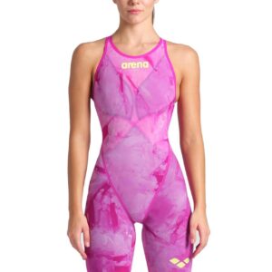 Arena Powerskin Carbon Glide Tie-Dye Limited Edition Openback Kneesuit - Ciclamyn