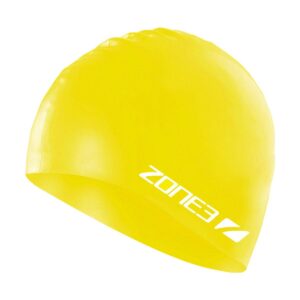 Zone3 Silicone Swim Cap - Yellow