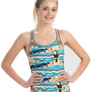 Uglies Toucan Double Strap Open Keyhole Swimsuit