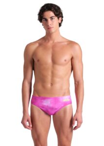 Arena Tie-Dye Allover Briefs - Pink Multi
