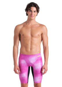 Arena Tie-Dye Allover Jammer - Pink / Multi / Black