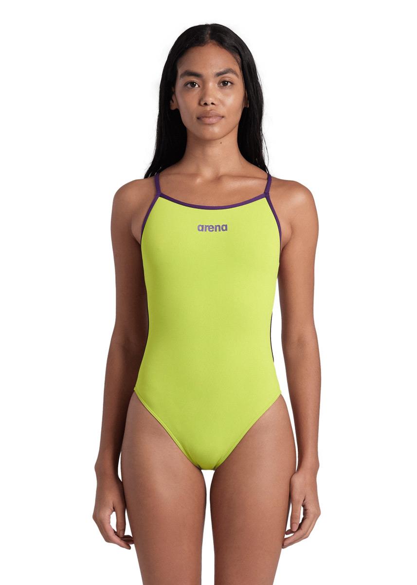 Arena Lace Solid Swimsuit - Soft Green-625833