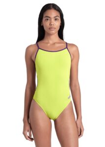Arena Lace Solid Swimsuit - Soft Green