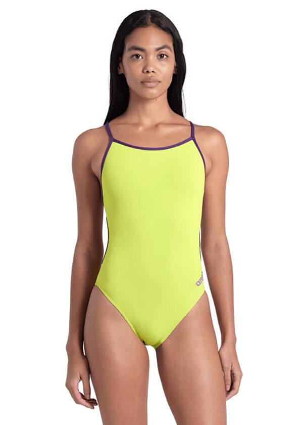 Arena Lace Solid Swimsuit - Soft Green