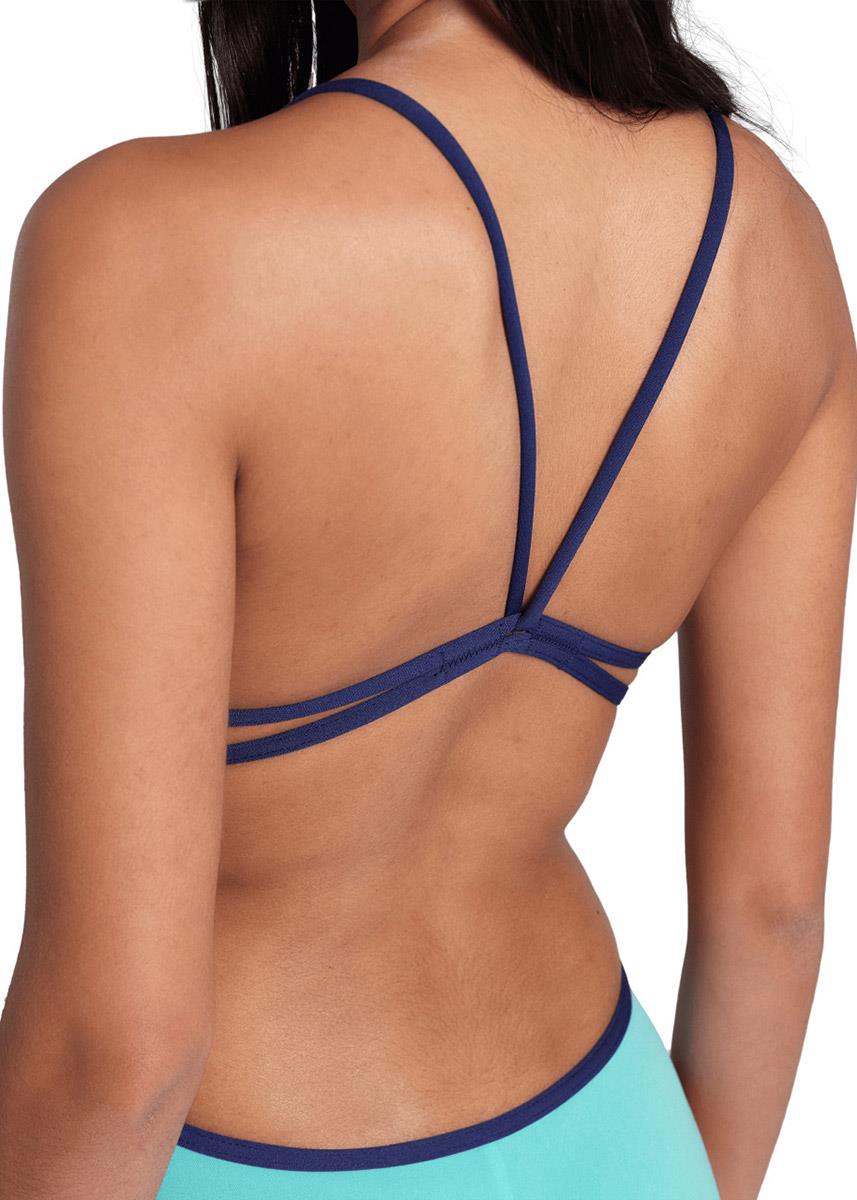 Arena Lace Solid Swimsuit - Aqua / Navy-625864