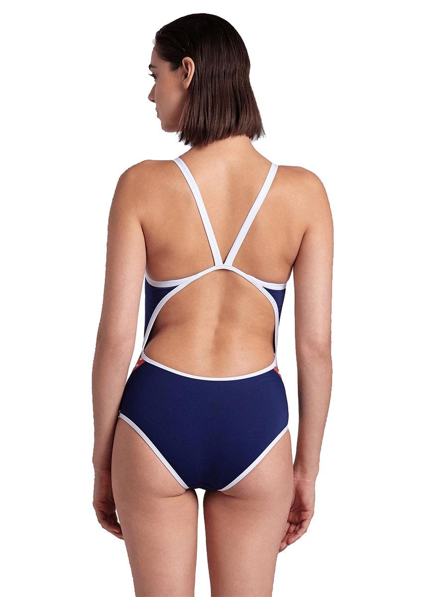 Arena Icons Solid Super Fly Back Swimsuits - Navy / White Red-brand