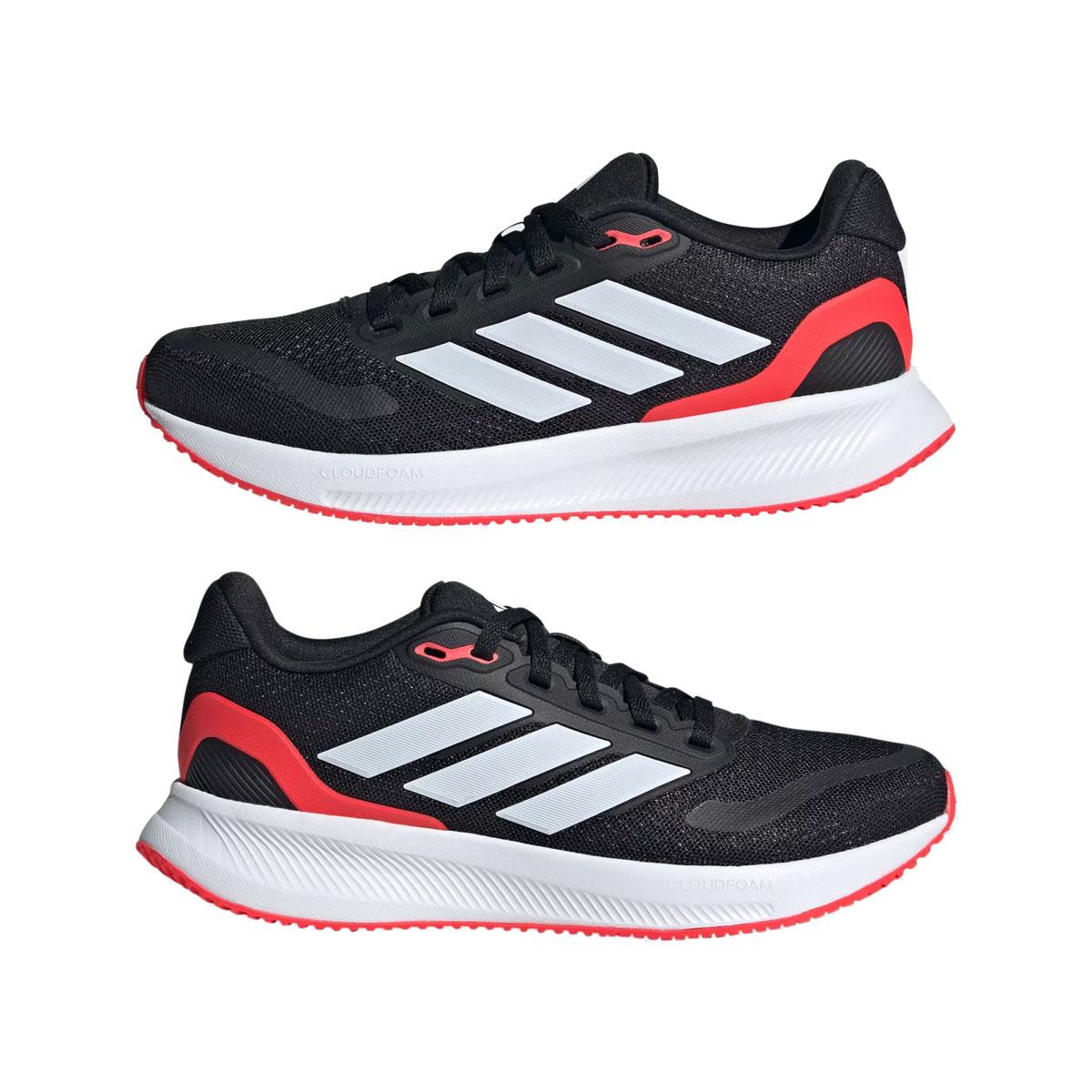 Adidas Junior Runfalcon 5 Trainers - Black / White / Red