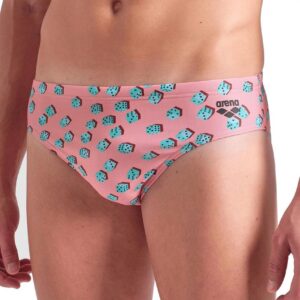 Arena Dices 7cm Swim Briefs - Pink / Multi