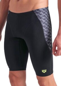 Arena Mens Monogram Swim Jammer - Black / Dark Sage