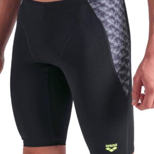 Arena Monogram Swim Jammer - Black / Dark Sage