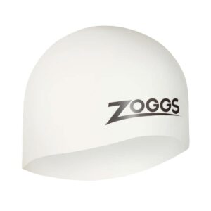 Zoggs Easy-Fit Silicone Swim Cap - White