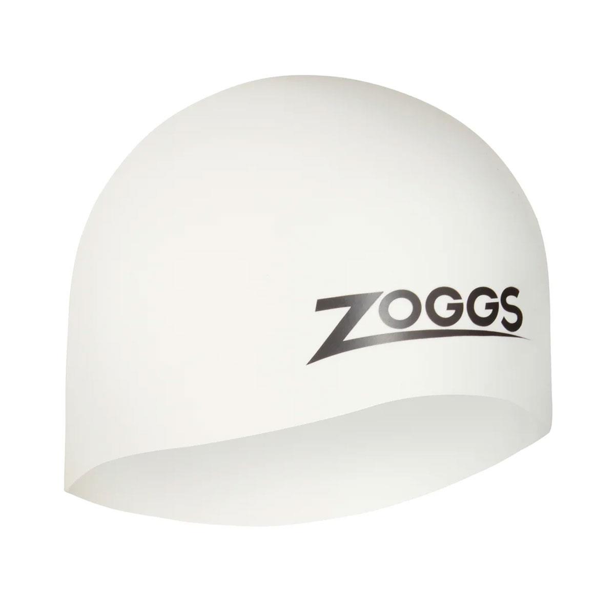 Zoggs Easy-Fit Silicone Swim Cap - White
