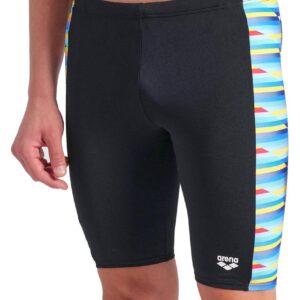 Arena Racing Stripe Swim Jammers - Black / Multi