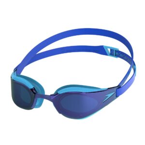 Speedo Junior Fastskin Hyper Elite Mirrored Goggles - Picton Blue / Cobalt / Iris