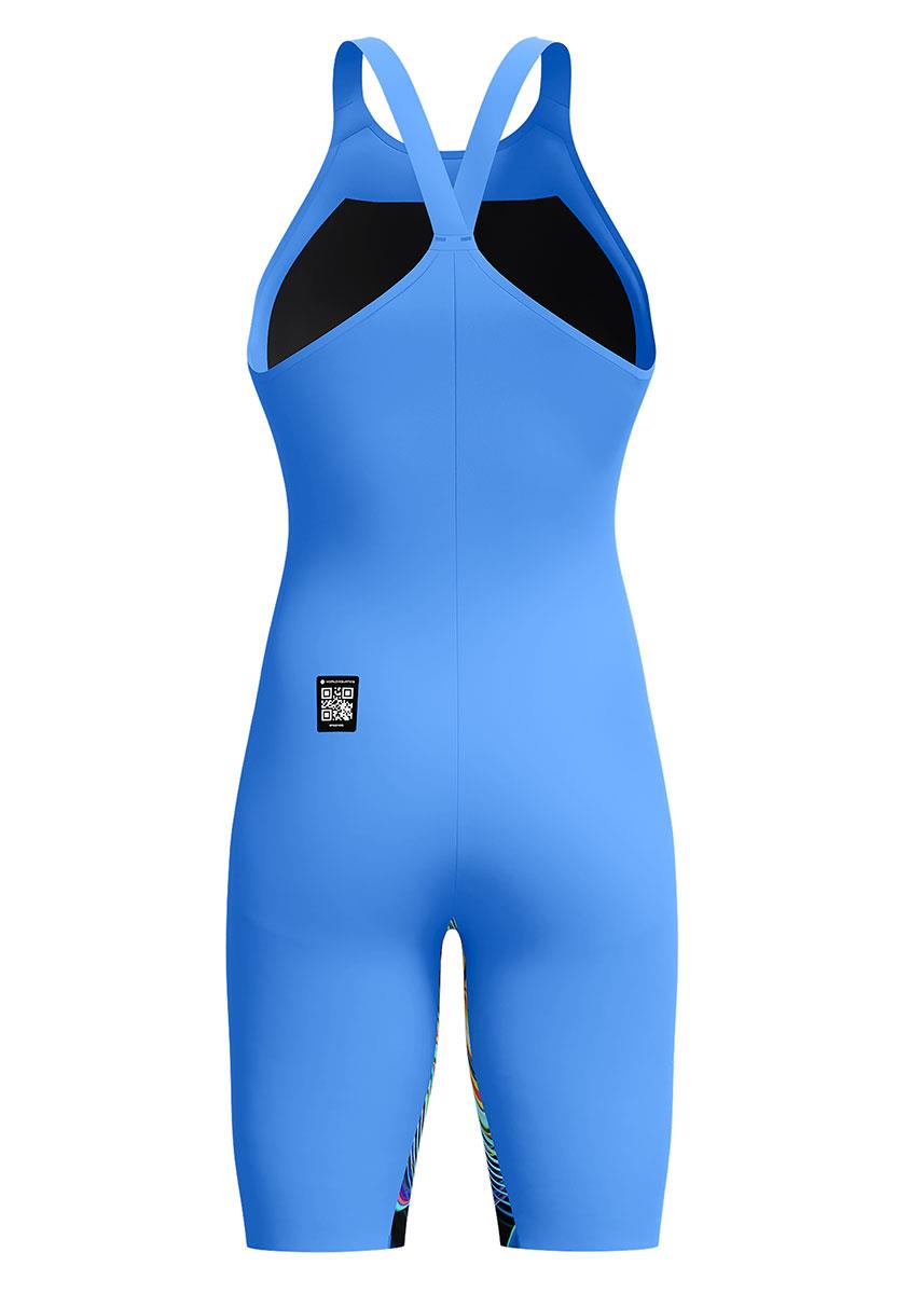 Speedo Fastskin LZR Pure Valor 2.0 Closedback Kneeskin - Molten Blur / Cobalt Pop-627244