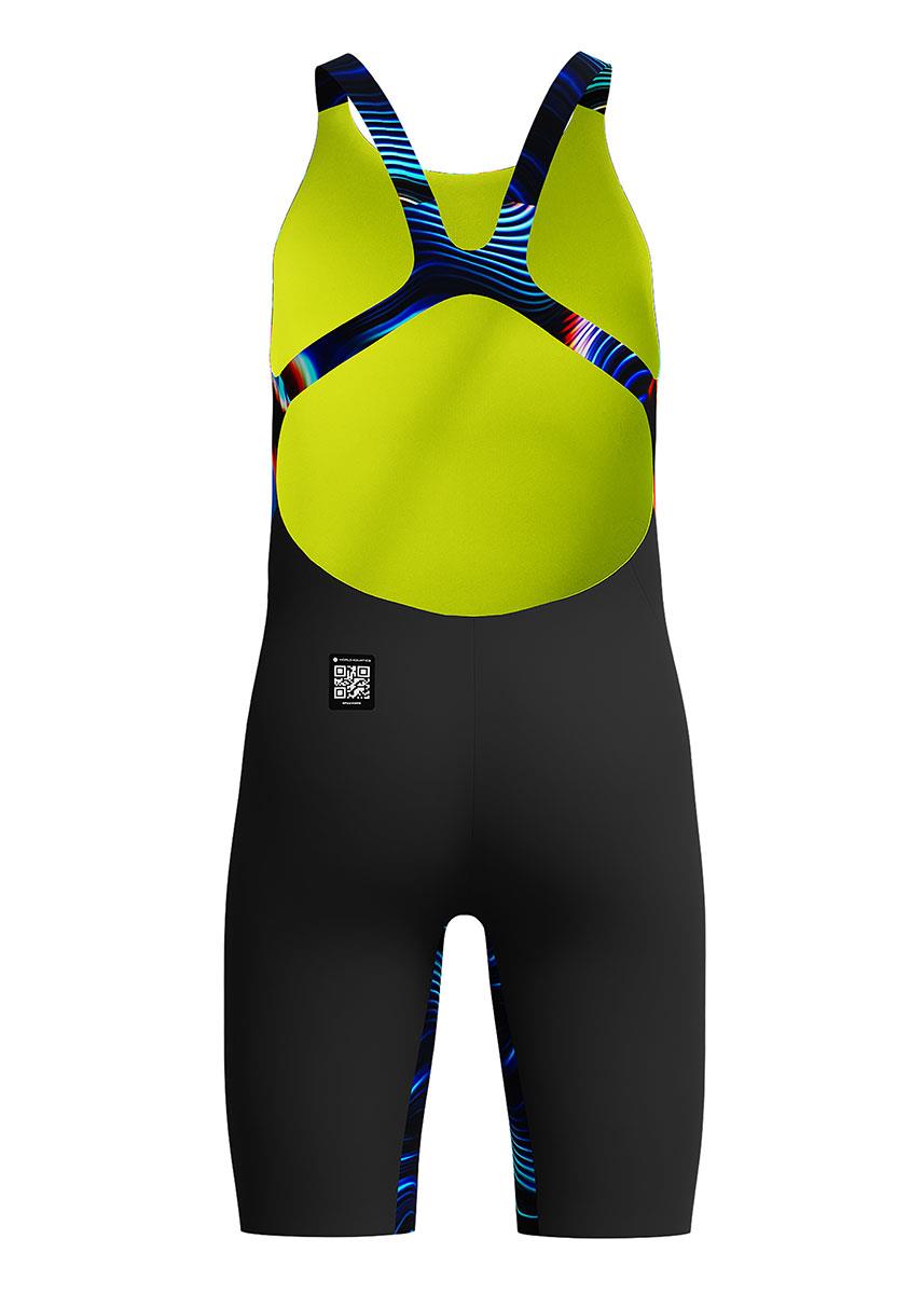Speedo Junior Fastskin Endurance+ Max Openback Kneeskin - Lava Blur-brand