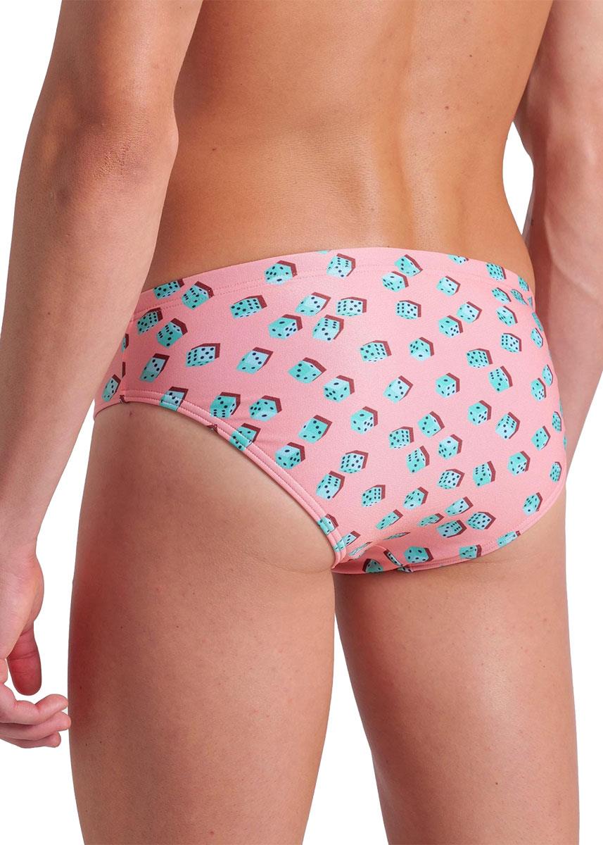 Arena Dices 7cm Swim Briefs - Pink / Multi-brand