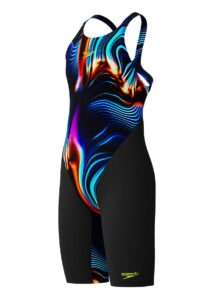 Speedo Junior Fastskin Endurance+ Max Openback Kneeskin - Lava Blur