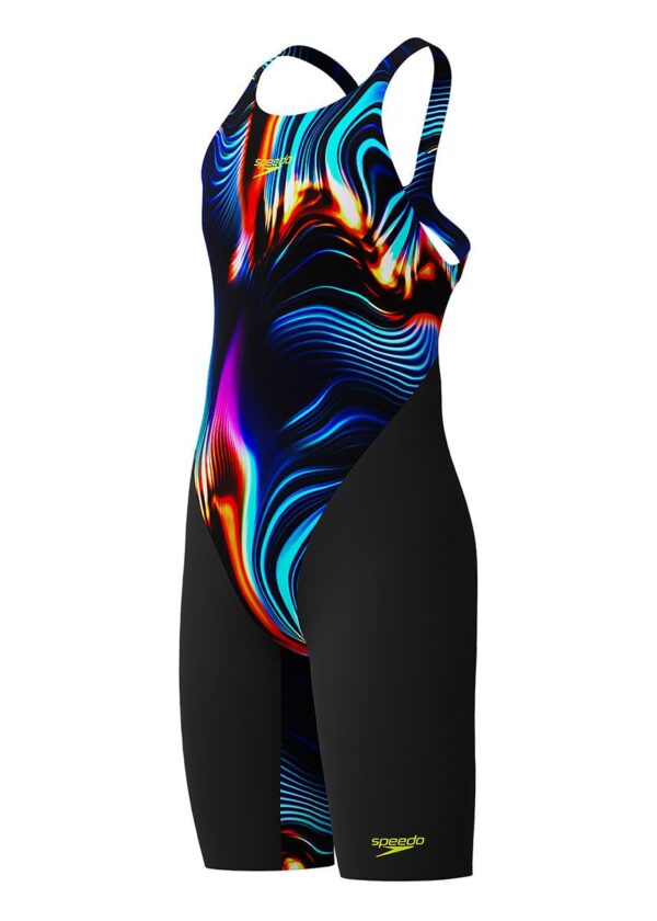 Speedo Junior Fastskin Endurance+ Max Openback Kneeskin - Lava Blur