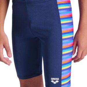 Arena Boys Racing Stripe Swim Jammers - Navy / Multi
