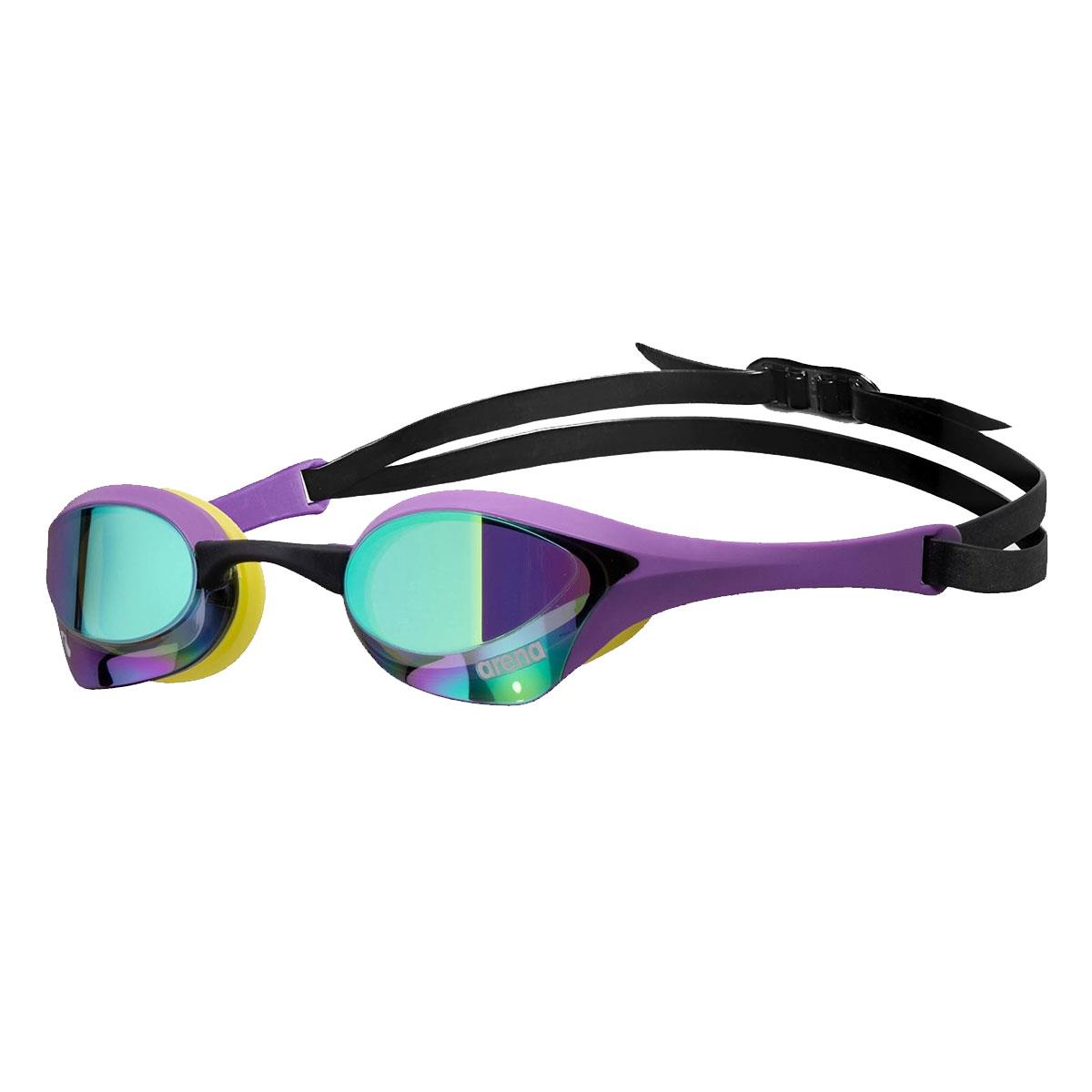 Arena Cobra Ultra Swipe Mirror Goggles - Emerald / Plum / Lime