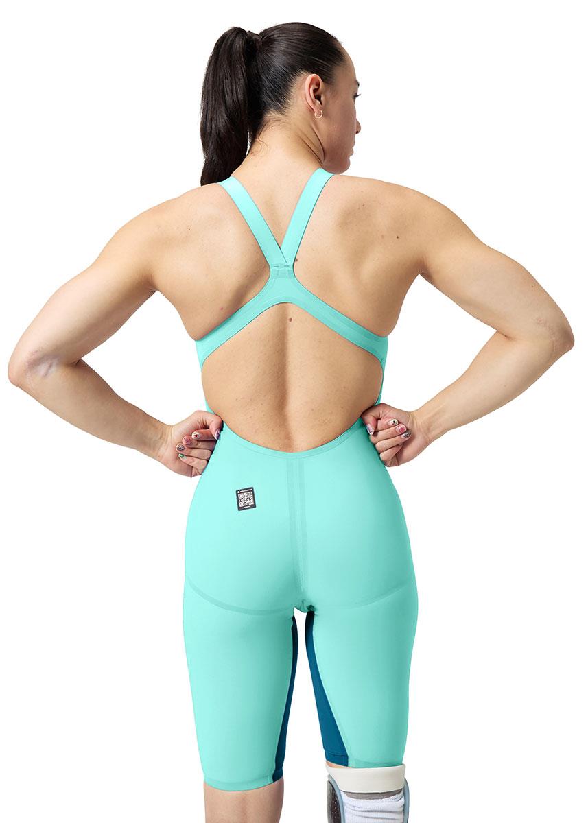 Speedo Fastskin LZR Pure Valor 2.0 Openback Kneeskin - Arctic Glass / Mainline-brand