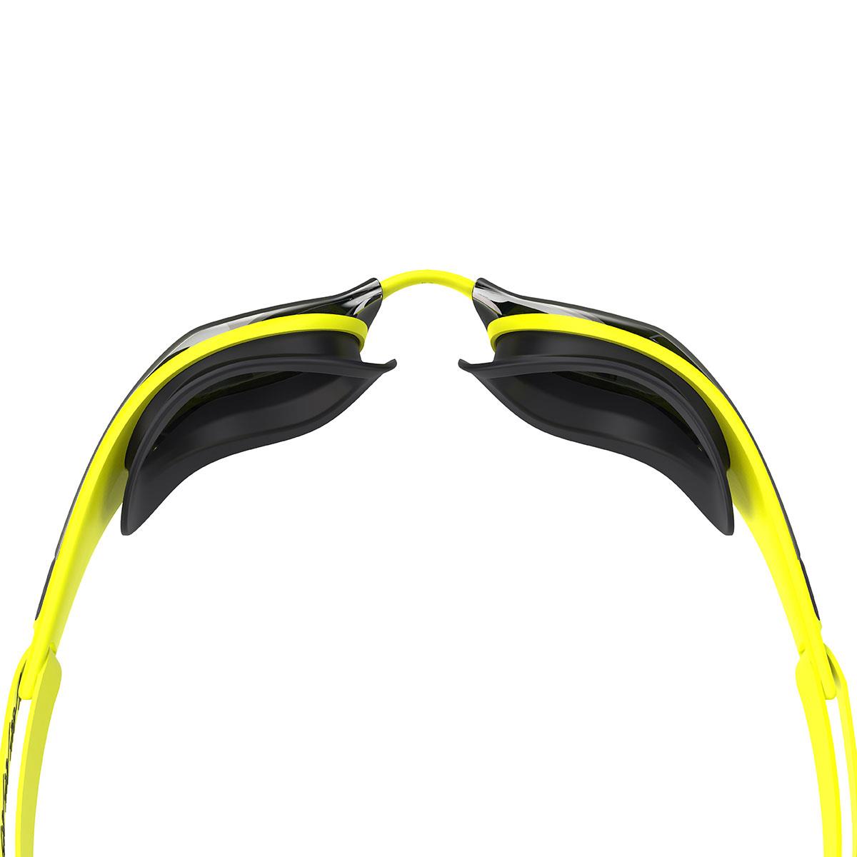 Speedo Fastskin Pure Focus Mirrored Goggles - Hyper Yellow / Smoke / Silver-626624