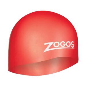 Zoggs Easy-Fit Silicone Swim Cap - Red