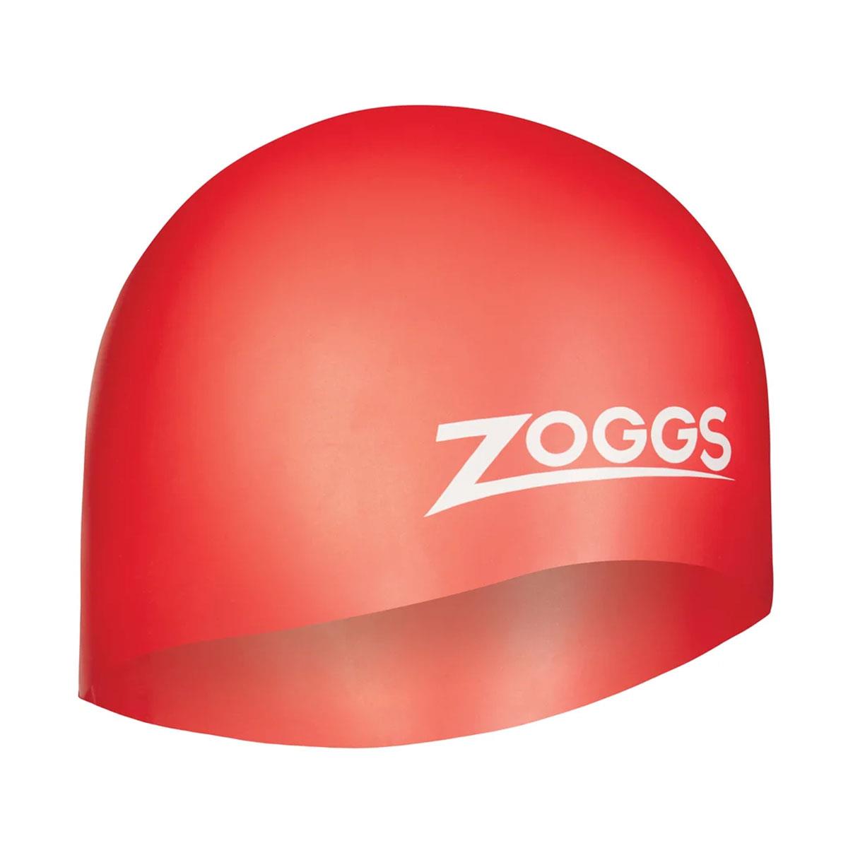 Zoggs Easy-Fit Silicone Swim Cap - Red