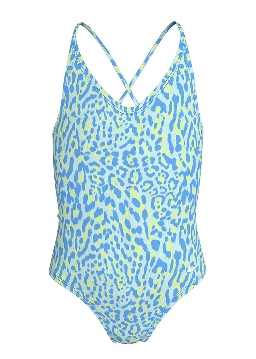 Nike Girls Wild Lace Up One Piece Swimsuits - University Blue-626908