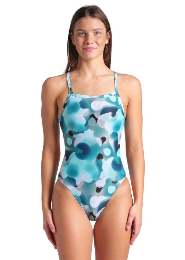 Arena Camouflage Challenge Back Swimsuit - Water / Multi