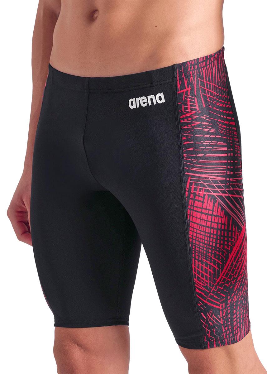 Arena Team Energy Swim Jammers - Black / Team Red