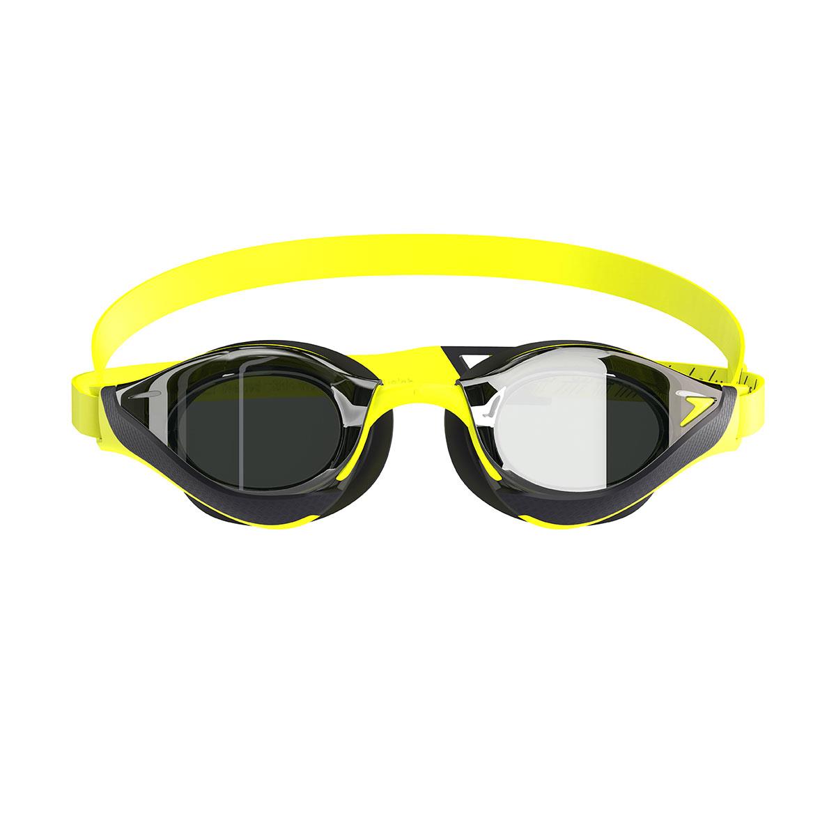 Speedo Fastskin Pure Focus Mirrored Goggles - Hyper Yellow / Smoke / Silver-brand