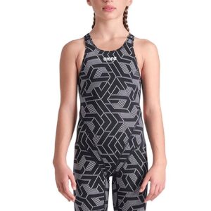 Arena Girls Escape Printed Kneesuit - Black / Multi