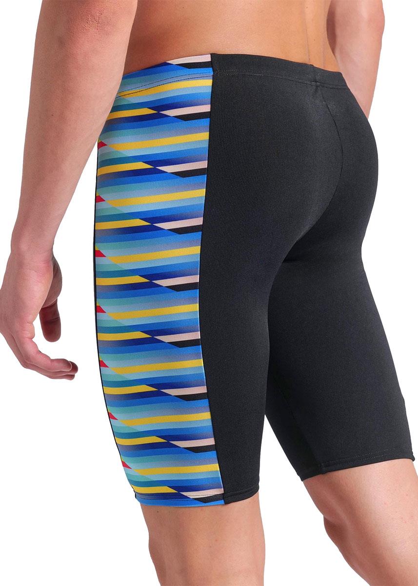 Arena Racing Stripe Swim Jammers - Black / Multi-brand