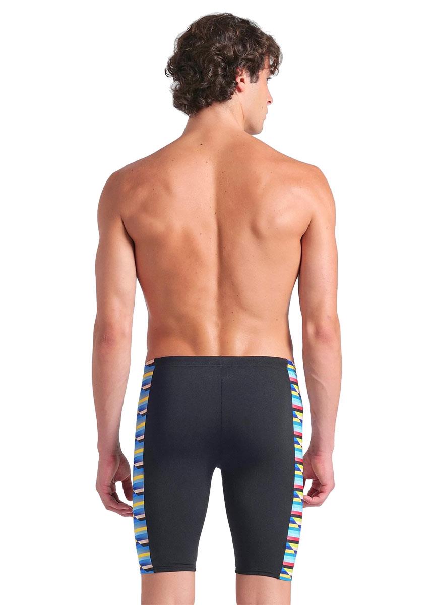 Arena Racing Stripe Swim Jammers - Black / Multi-626747